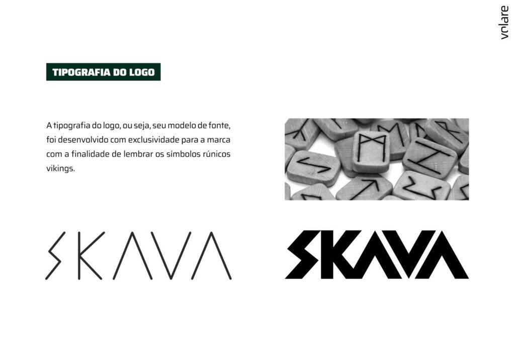 Tipografia do Logo Skava